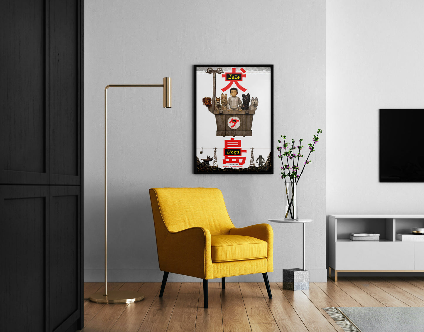 Isle of Dogs Poster | Wes Anderson Movie Wall Art | Living Room Decor